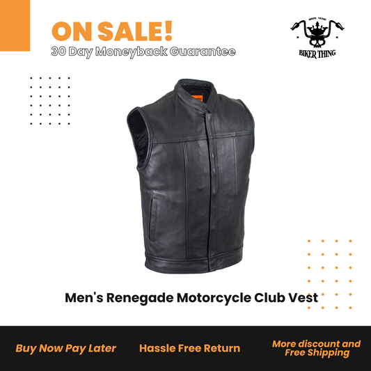 Men's Renegade Motorcycle Club Vest