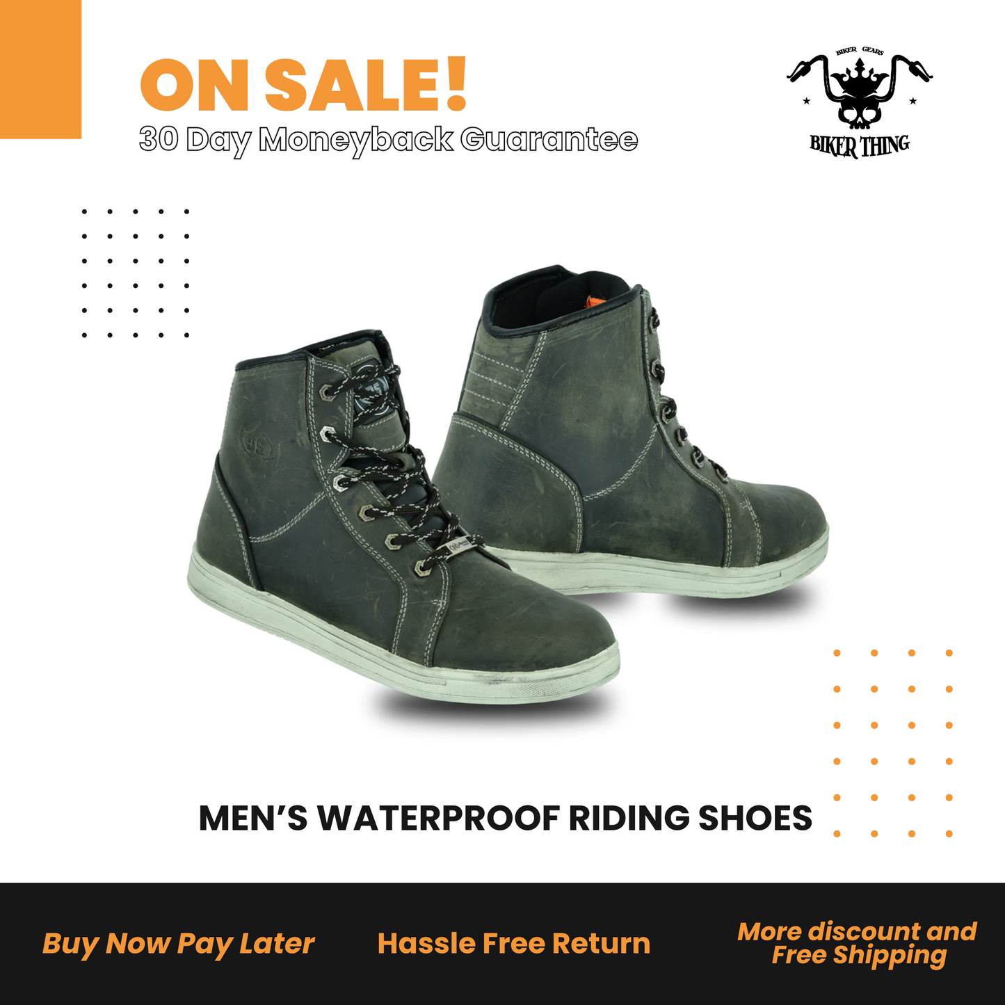 DS9735 MEN’S WATERPROOF RIDING SHOES