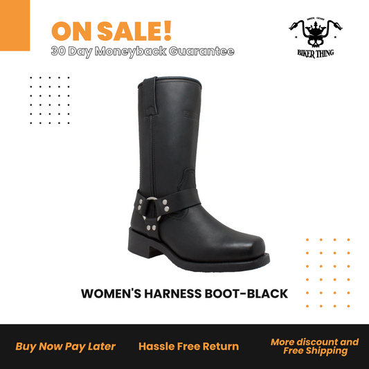 2442 WOMEN'S HARNESS BOOT-BLACK