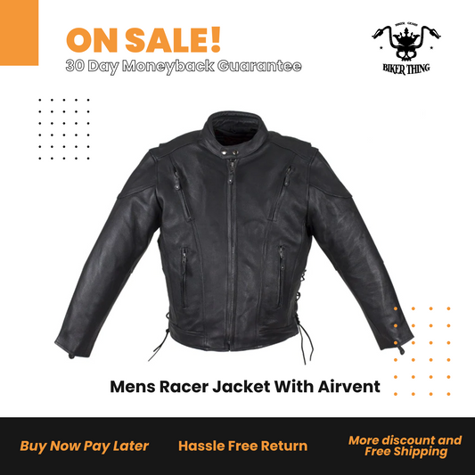 Mens Racer Jacket With Airvent