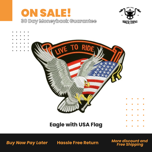 Eagle with USA Flag