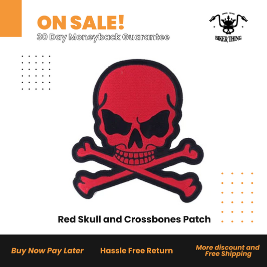 Red Skull and Crossbones Patch