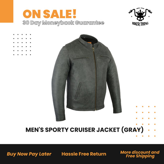 MEN'S SPORTY CRUISER JACKET (GRAY)