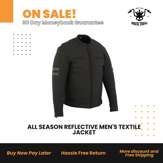 ALL SEASON REFLECTIVE MEN'S TEXTILE JACKET