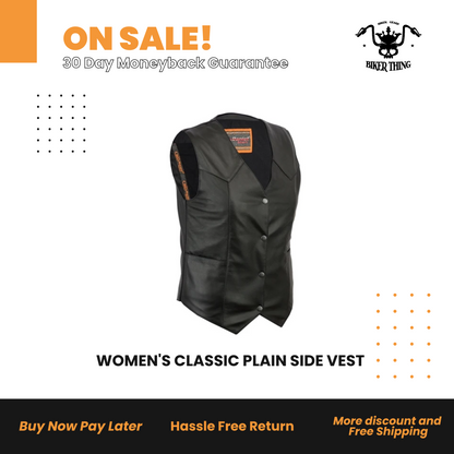 DS251 WOMEN'S CLASSIC PLAIN SIDE VEST